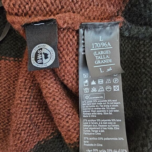 New! AllSaints Lou Stripe Wool Italian Brushed Knit Cardigan Oversized Sweater - Picture 13 of 14